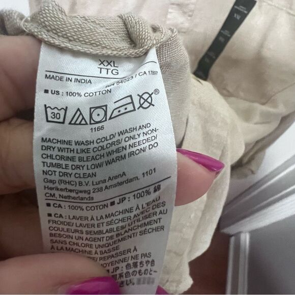 NWT Men's banana republic button down long sleeve collard shirt xxl untucked fit - Picture 8 of 8